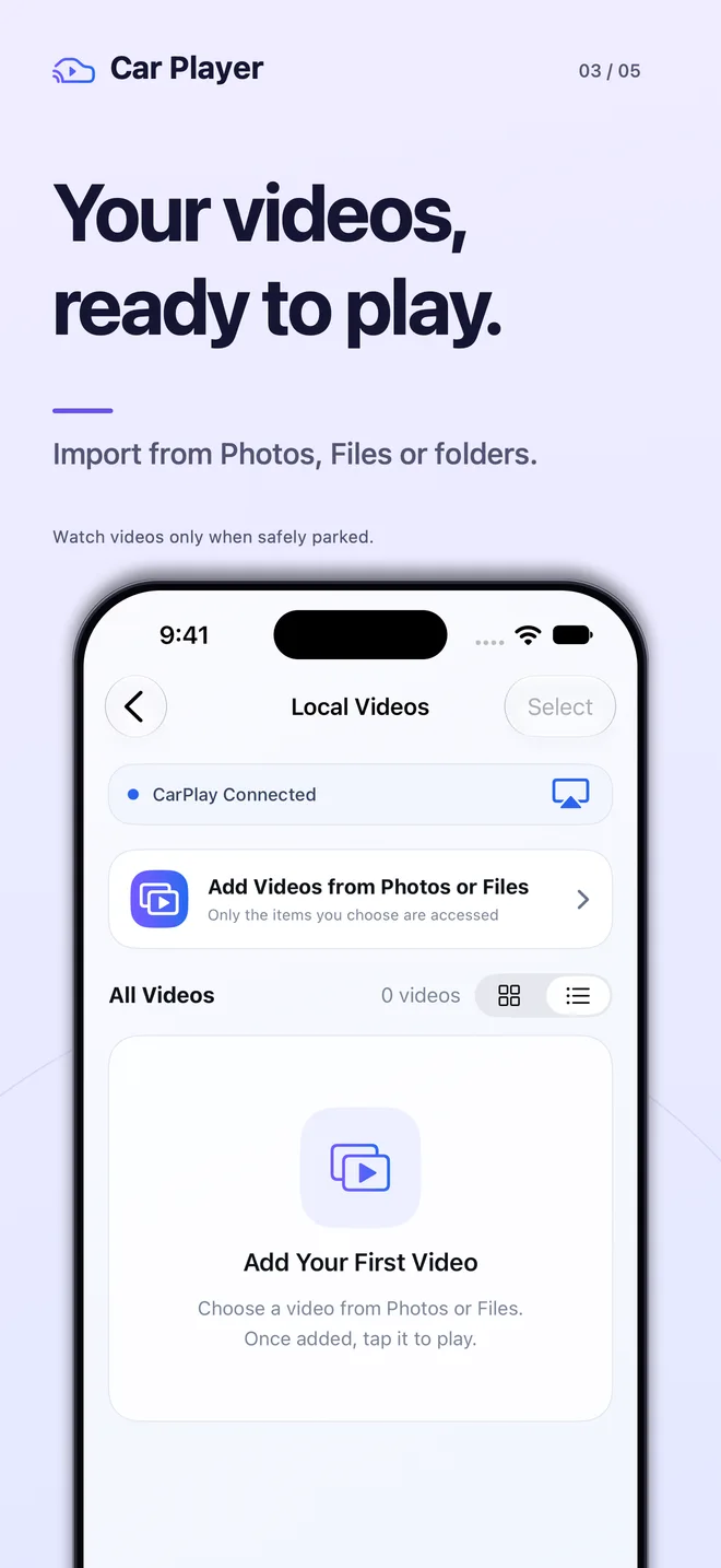 Photos, Files, or a whole folder